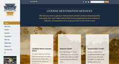 Desktop Screenshot of licenserestoration.com